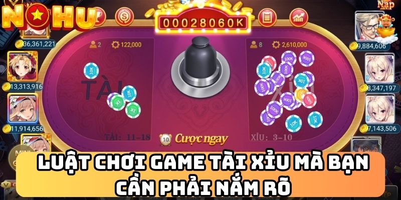 Luật chơi game tài xỉu mà bạn cần phải nắm rõ